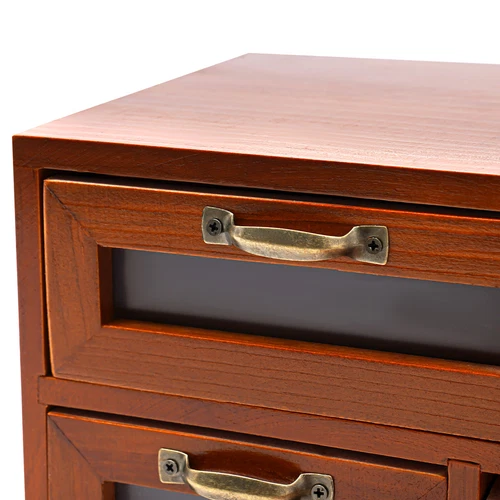 Organizador de Escritorio con Cajones Armario de Almacenamiento de Escritorio de Madera Caja de Almacenamiento, 4 Cajones - Imagen 15 de 18