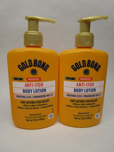 Lot Of 2 - Gold Bond Intensive Relief Anti-Itch Lotion EXP 03/26 - 5.5 Oz