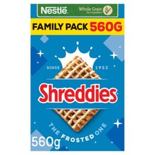 Nestle Shreddies The Frosted One Breakfast Cereal 2 x 560g