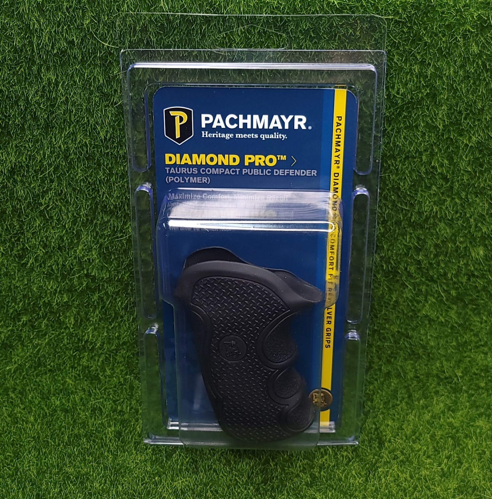Pachmayr Diamond Pro Grip Fits Taurus Compact P-Defender (Polymer) Black - 02475