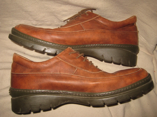 Johnston & Murphy E-Collection Brown Leather Casual Oxfords Men's 11-1/2 M - Picture 3 of 9