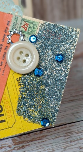 Handmade Junk Journal Tags Mixed Media Paper Craft from Vintage Ephemera Set #1 - Picture 6 of 9