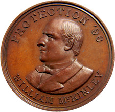 1896 William McKinley St Louis Convention Medal (02024)