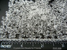 600 Preciosa Czech Fire Polished Faceted Glass Beads 4mm clear Crystal, loose