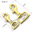 縮圖 4  - Brass Swivel Clip Snap Hook Trigger For Bags Hook Buckle Clasp Clip Strap Ring