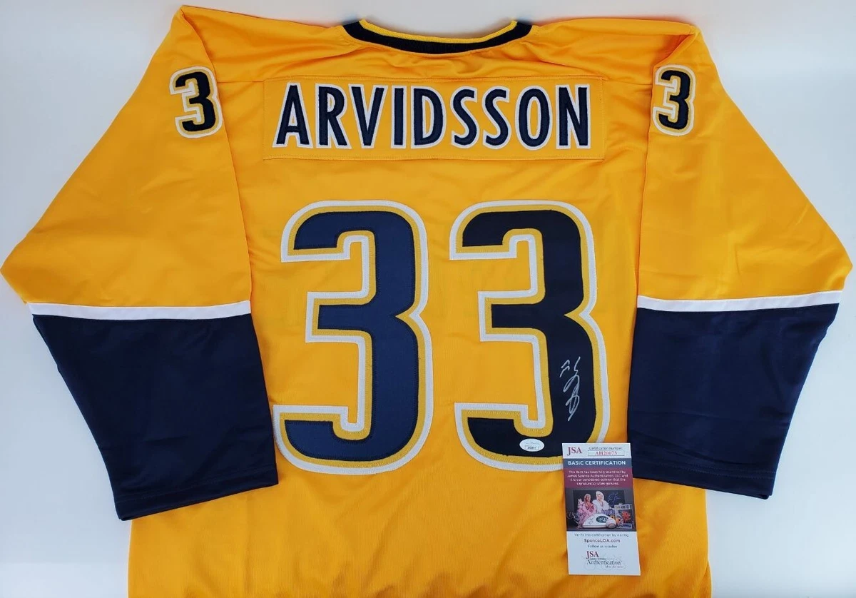 VIKTOR ARVIDSSON SIGNED CUSTOM XL NASHVILLE PREDATORS JERSEY JSA