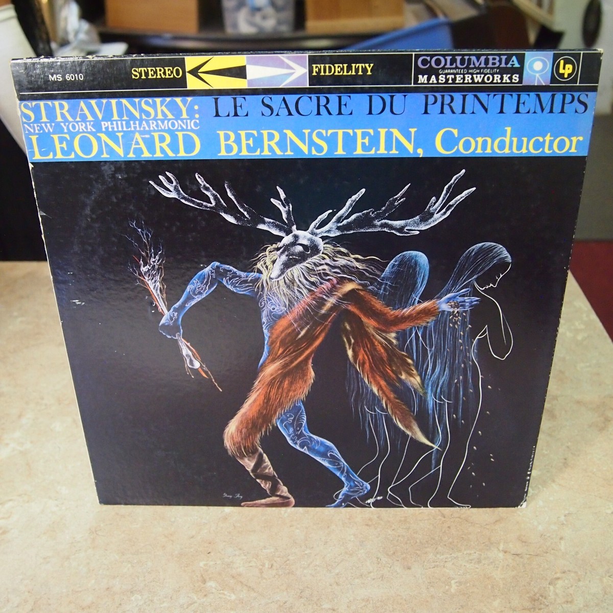 Stravinsky Bernstein - Rite of Spring 6 EYE LP VINYL ALBUM