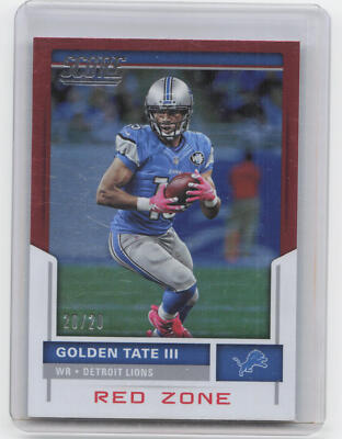 2017 Score #46 Golden Tate III Red Zone #20/20