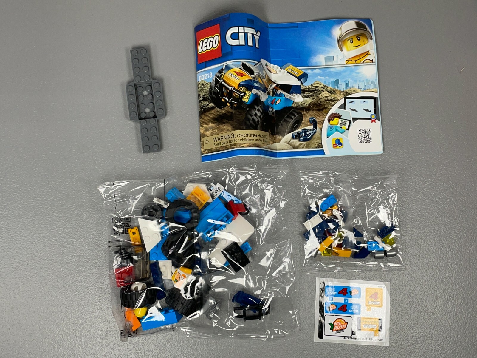 LEGO City 60218 Desert Rally Racer 75 pcs Off-Road Race Car Scorpion - NO BOX