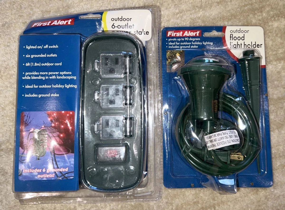 Flood light with outlet deals