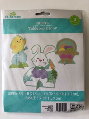  Happy Easter Table top decor cardboard center pieces kids table party supply