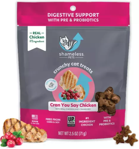 Crunchy Cat Treats - Kitty Treats for Cats with Digestive Support, Natural Kitte
