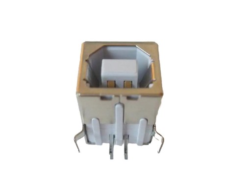 USB Einbaubuchse Typ B gewinkelt Printm. Steckverbinder Einbaukupplung Lötbuchse - 第 2/3 張圖片