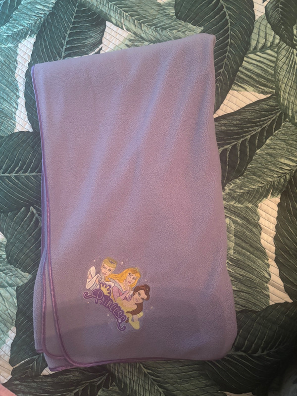 Disney princess purple throw blanket