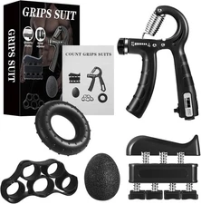 Hand Gripper Strengthener Strengthening Devices Grip Strength Trainer black 