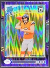 2024 Panini Donruss Optic Bo Nix Purple Shock Rated Rookie Broncos PN