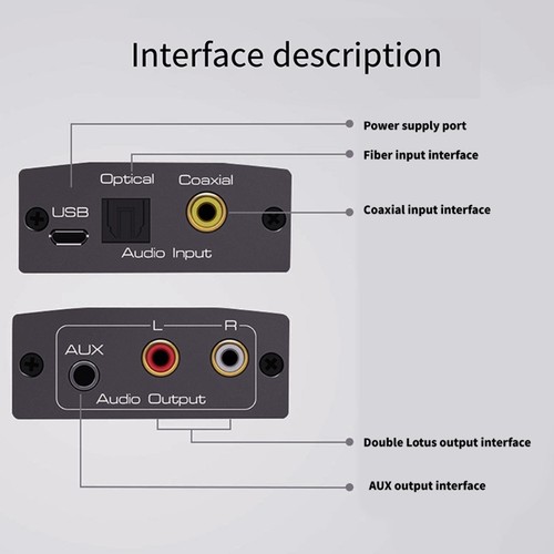 Digital to Analog Auditory Converter 192kHz Coaxial Adapter - Photo 4/12