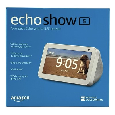 Amazon Echo Show 5 1st Gen 5.5  Smart Display with Alexa White New Sealed