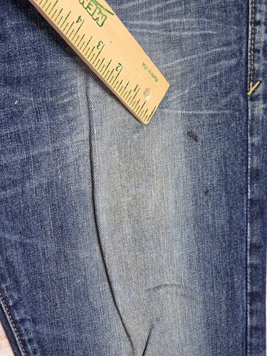 Express Mens Jeans 32x32 Blue Rocco Slim Fit Skinny Leg Denim Light Wash Pockets - Picture 5 of 13