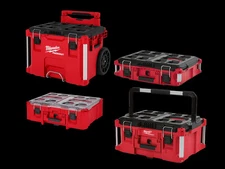 Milwaukee 48-22-84KIT3 PACKOUT 4 Piece Tool Box Bundle w/ Deep Organizer