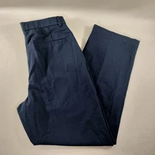 Wearguard Straight Leg Pleated Blue Uniform Work Pants Mens Size 32x31