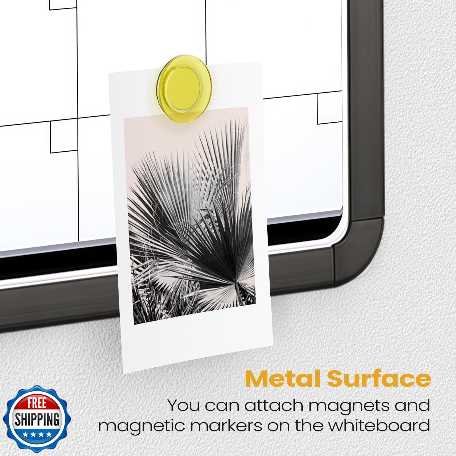 Lumspax Small Monthly Whiteboard Calendar for Wall, Mini 11" x 14" Dry Erase 