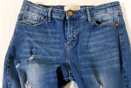 Cafe Denim Womens Juniors Premim Skinny Ripped Jeans - Sz 9/10 - Picture 4 of 7