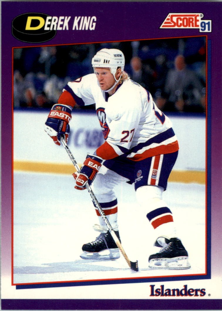 1991-92 Score American #167 Derek King - HKY