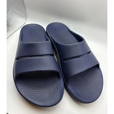 OOFOS OOahh Recovery Slide Sandals Navy Blue M9 W11 EU 42 Comfort Summer Walk