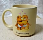 CARE BEAR "Today i need a hug" STONEWARE DRINK MUG - 2021- TCFC- Hand Wash Only