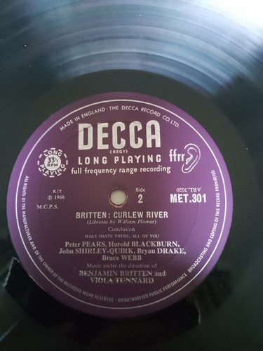 Britten - Curlew River - Decca LP (1966) MONO & 2 INSERTS - MINT CONDITION - Picture 5 of 6