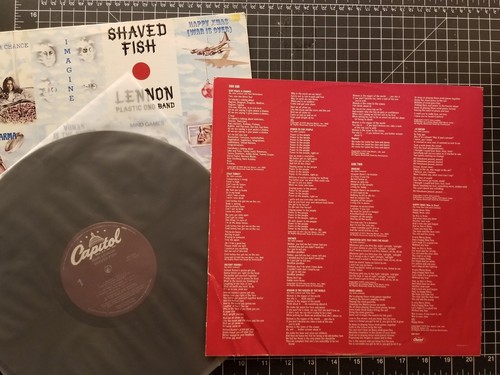 JOHN LENNON Shaved Fish LP 1978 VG+/VG+ w/ INNER Beatles VINYL Plastic Ono - Picture 4 of 6
