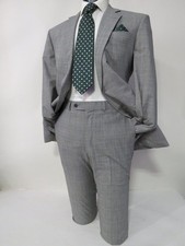 Brooks Brothers 1818 Madison Full Canvas Gray Stripe Two Button Suit 42R