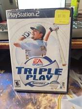 Triple Play Baseball (Sony Playstation 2 PS2, 2001) Game, Case, and Instructions