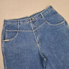 Vintage Gitano Jeans Womens 14 Blue Bare Back High Rise Cowgirl 80s Mom Denim