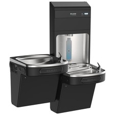 Elkay LZSTL8WSBPRO Bottle Filling Station Bi-Level ADA Cooler Black Stainless
