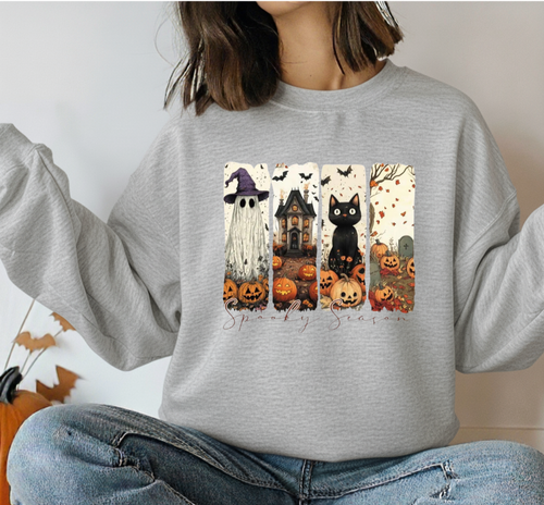 Gothic und Vintage Halloween Sweatshirt - Bild 3 von 19