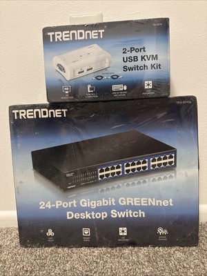  Only New TRENDnet  2-Port USB KVM Switch Kit (switch sold)