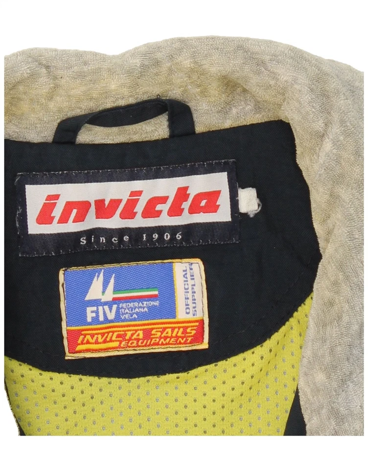 Chaqueta cortavientos INVICTA para hombre Reino Unido 40 grande azul marino poliéster DV74 Foto 3 de 3