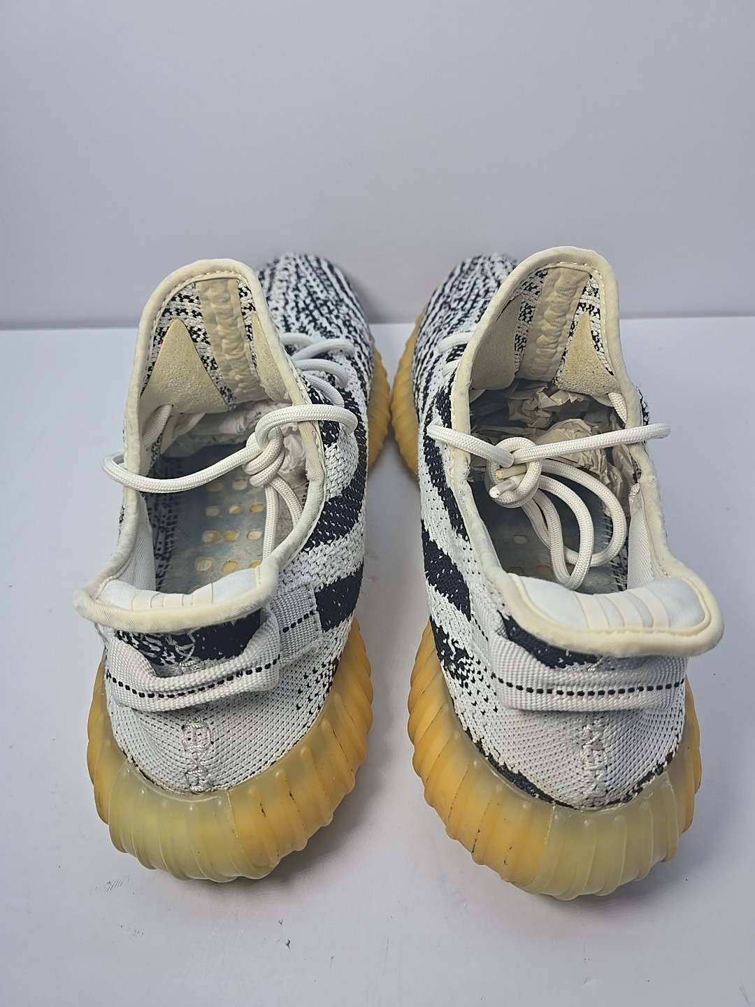 Yeezy Boost 350 V2 Mens 12 Shoes White Black Red Zebra Adidas Art CP9654  thumbnail 9