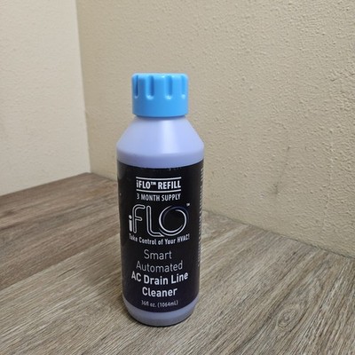 NEW iFLO Smart A/C Drain Line Cleaner HVAC Drain Pan Cleaner 36oz 3-Month Supply