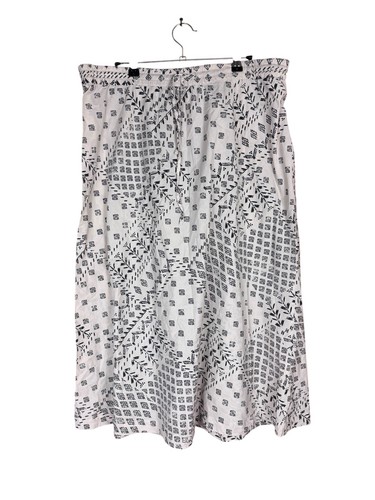 Gudrun Sjoden Midi Skirt Black White Size Large
