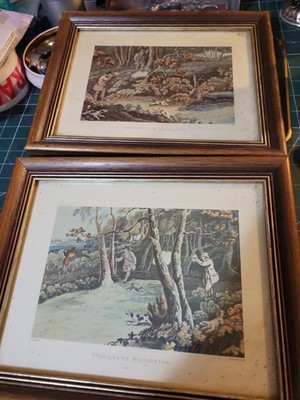 2 Bilder Jagdszenen