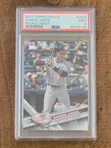 2017 Topps Update Series - Rookie Debut Batting #US99 Aaron Judge (RC) PSA 9