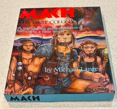 MACH FIRST COLONY Science Fiction Box RPG (Alliance Games 1983) -- Complete Box