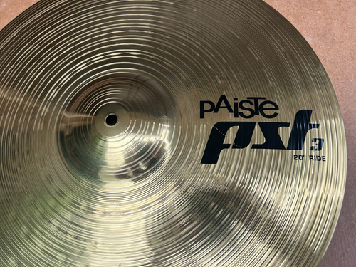 PAISTE PST3 20'' Ride Cymbal for Drum Kit Made in Germany - Picture 2 of 5