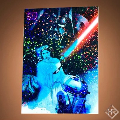 2025 Topps Star Wars Galaxy #50 Our Most Desperate Hour Purple Speckle /125