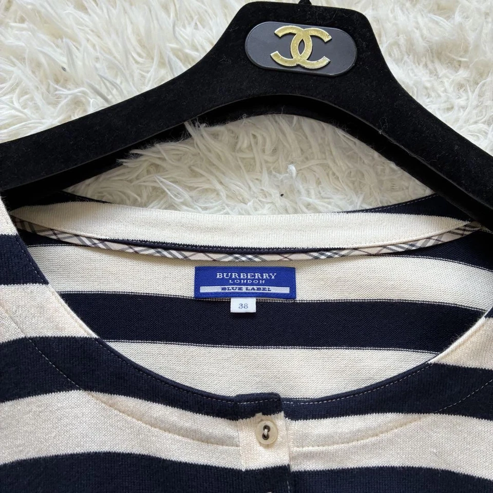 Мини-платье Burberry Blue Label размер M расклешенное трапециевидное в полоску бывшее в употреблении - Изображение 2 из 4