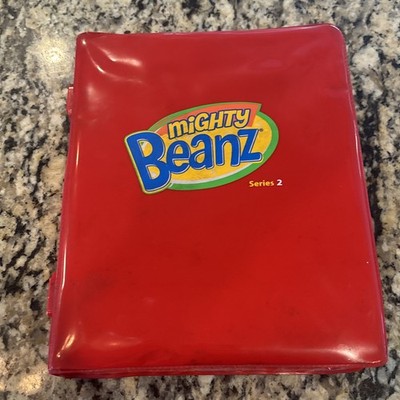 Mighty Beanz Collectors Case Series 2 w/ 23 Beans Toy Some RARE Beans Marvel