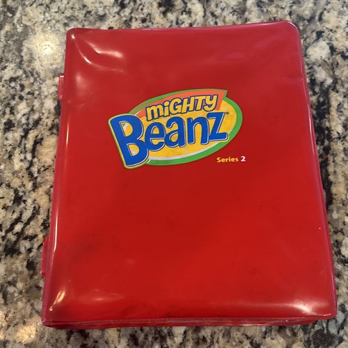 Mighty Beanz Collectors Case Series 2 w/ 23 Beans Toy Some RARE Beans Marvel